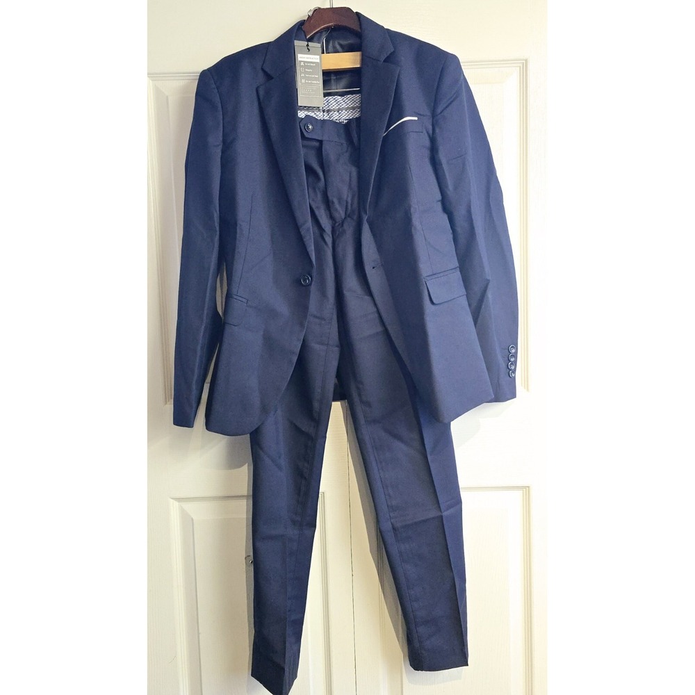 MAGE‎ MALE 3 Pieces Suit Elegant Solid One Button Slim Fit Single Breasted XS